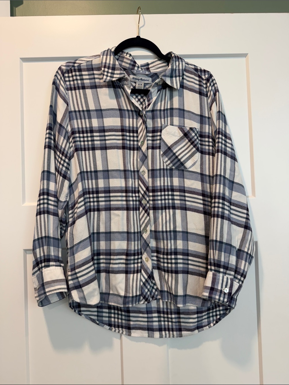 Tommy Bahama breezy shoreline flannel EUC like new size medium